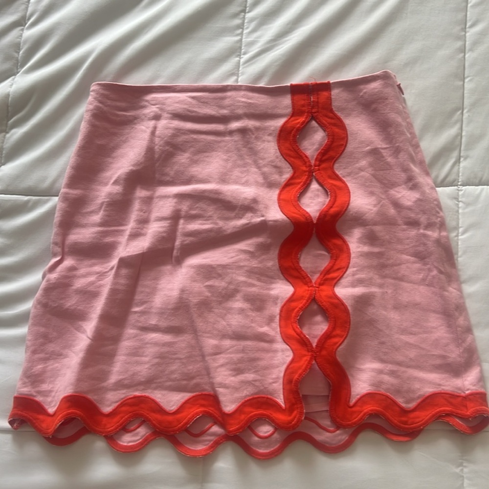 Maeve Ric Rac Mini Skirt - Picture 2 of 4